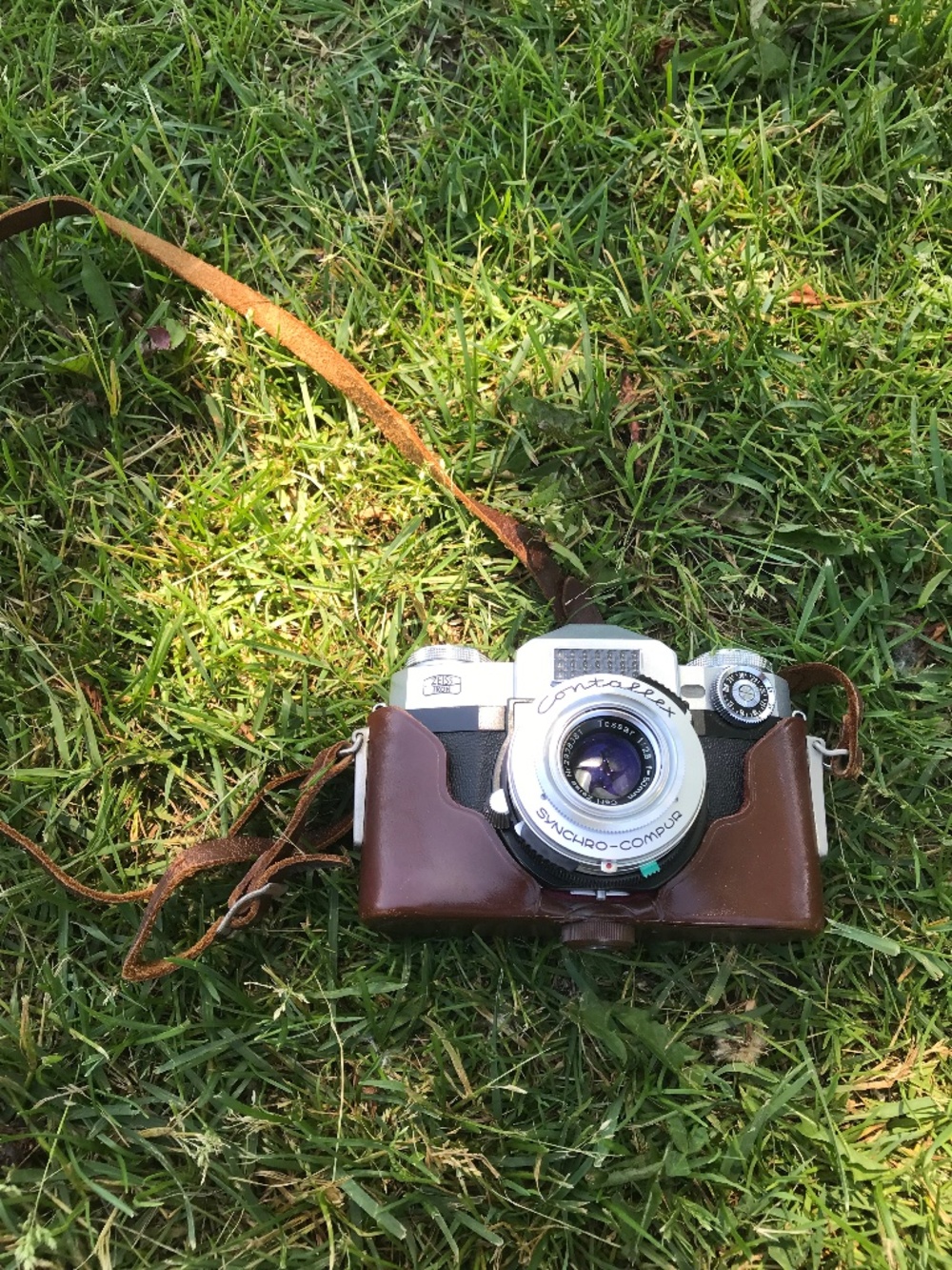 Vintage camera with loads of film